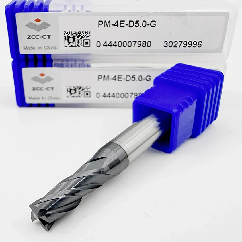 

PM-4E-D4.0-G/PM-4E-D4.5-G/PM-4E-D5.0-G/PM-4E-D5.5-G/PM-4E-D6.0-G ZCC.CT CNC PM-4E-G 4 flute flat end mills 4T End Mills