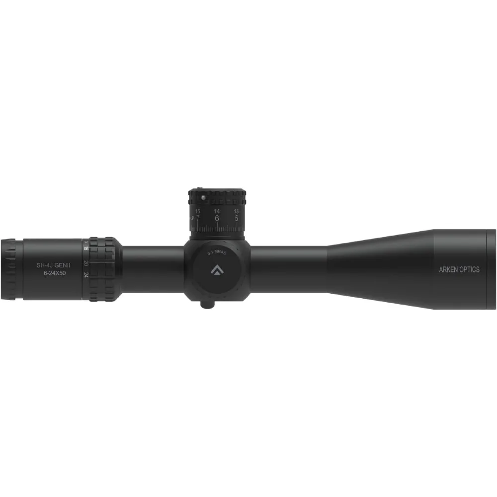 Retículo iluminado FFP do escopo do rifle SH4J 6-24X50 com tubo de 34mm da parada zero