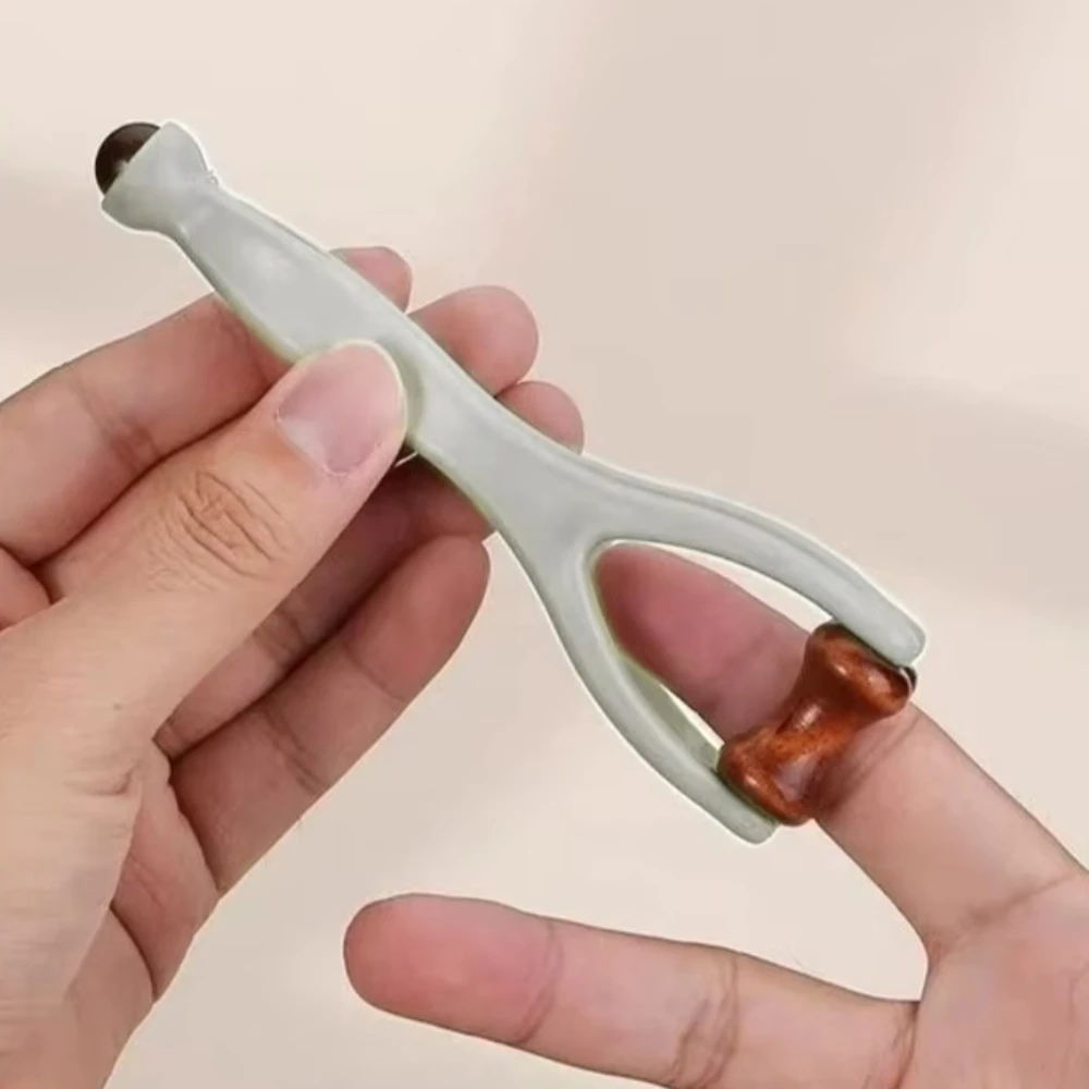 Wooden Finger Massage Roller, Double-sided Hardwood Finger Massager, Multi Thumb Joint Press Finger Stretching Tool, Relax Gift