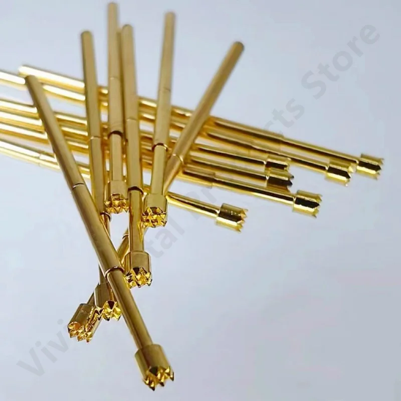 20/100PCS PA100-H3 33.35mm 9-claw Plum Blossom Head Test Pin Dia 1.80mm Needle Spring Test Probe P100-H3 Test Pogo Pin P100-H 3
