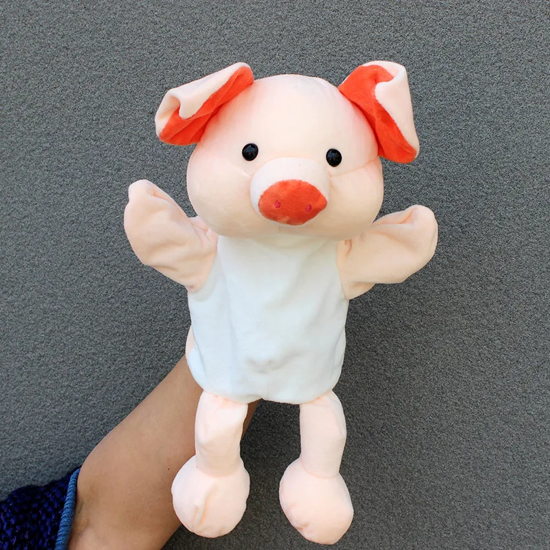 Cartoon Animal Series peluche interazione genitore-figlio ventriloquismo burattino a mano giocattolo bambino lenitivo Bedtime Storytelling puntelli