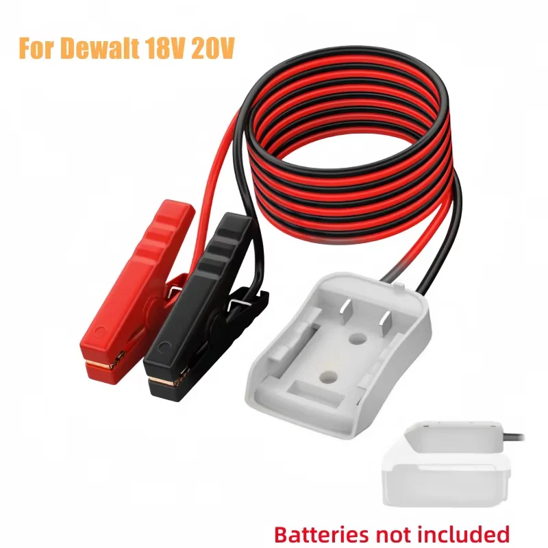 

Автомобильные перемычки 12AWG для Dewalt 18 В 20 В, комплект перемычек для кабеля литиевой батареи, адаптер для стартера, автомобильный усилитель кабеля