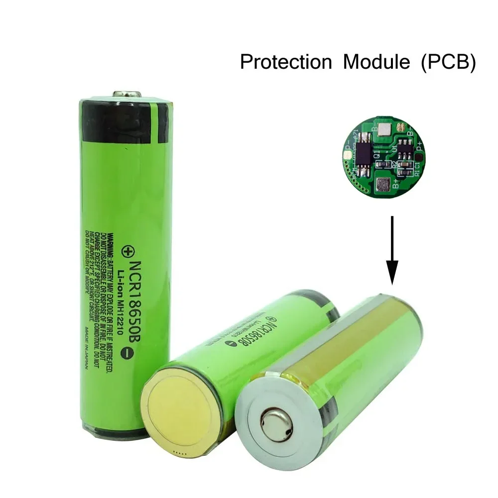 JOUYM الأصلي محمية NCR18650B 3400mAh قابلة للشحن ليثيوم لون 18650 بطارية مع PCB 3.7 فولت لبطاريات المصباح #6