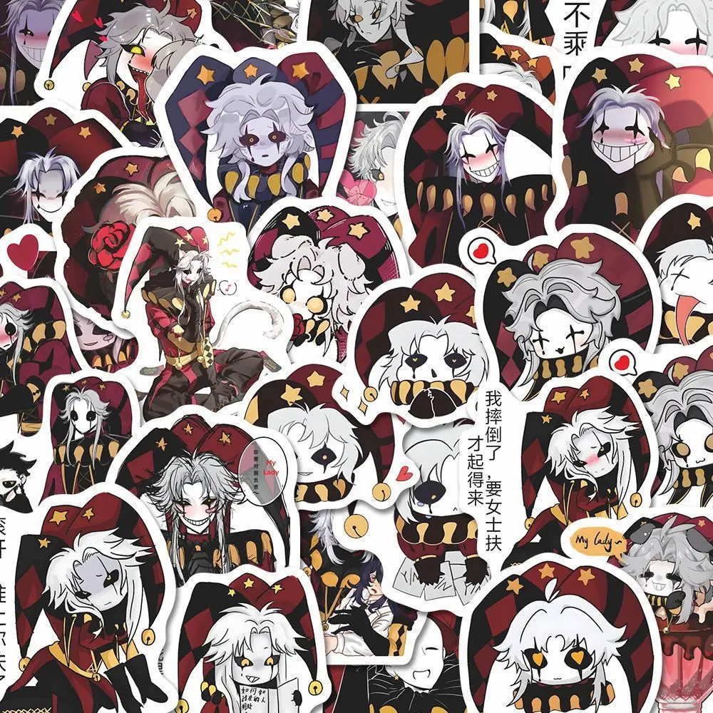 60pcs Freak Circus Graffiti Stickers Anime Cartoon Cute DIY Toys for Phone Bottle Travel Bag Aesthetic Decals Creative Gifts