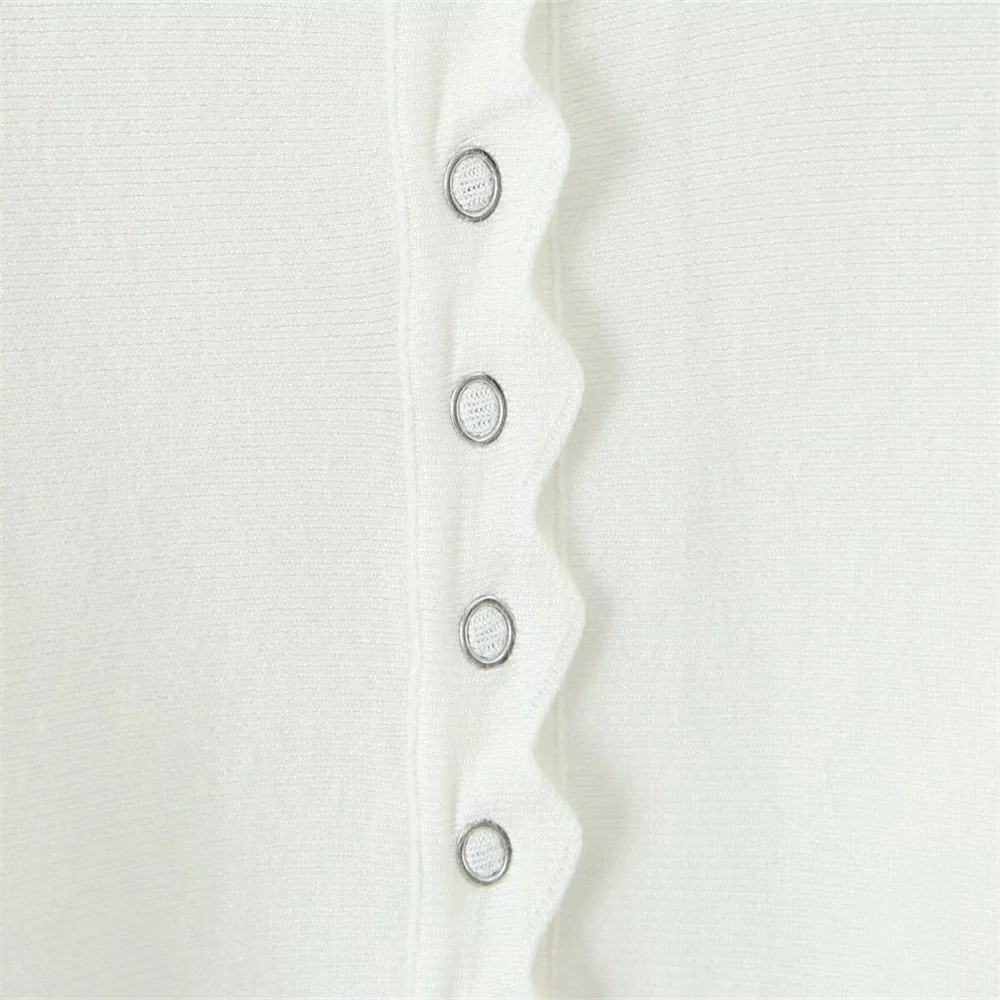 الخريف الملابس النسائية الجديدة مزاجه يظهر ضئيلة متماسكة جولة الرقبة سترة طويلة الأكمام أعلى والسراويل عالية الخصر