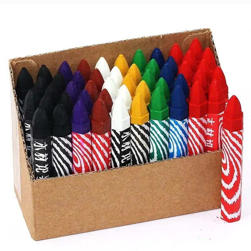 5pcs Woodworking Big Head Crayon Multi-functional Non-dirty Hand Multi-color Writing Mark Stone Wall Pen Art Stationery