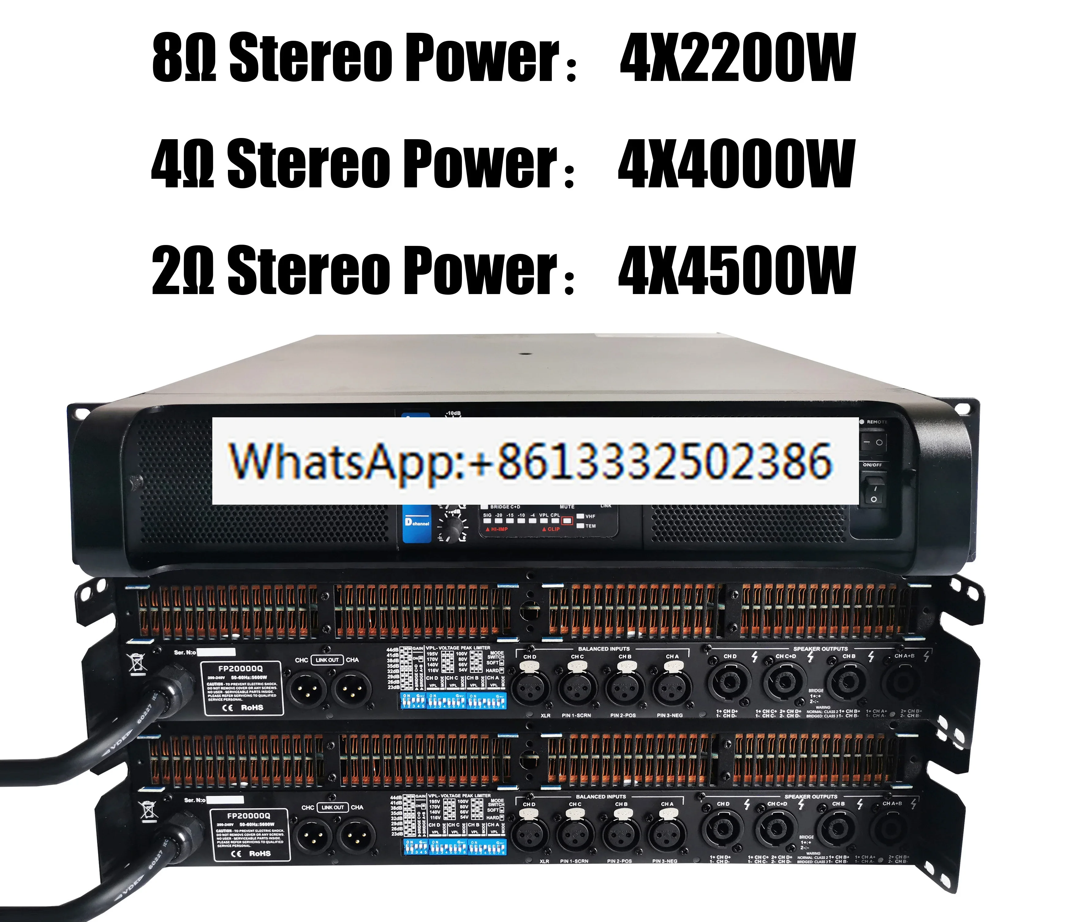 

LCZ AUDIO FP20000Q Professional Power Amplifier 4X2200W Class D FP 20000Q Wwitch Amplifiers Speaker 4 Channels Amp For Subwoofer