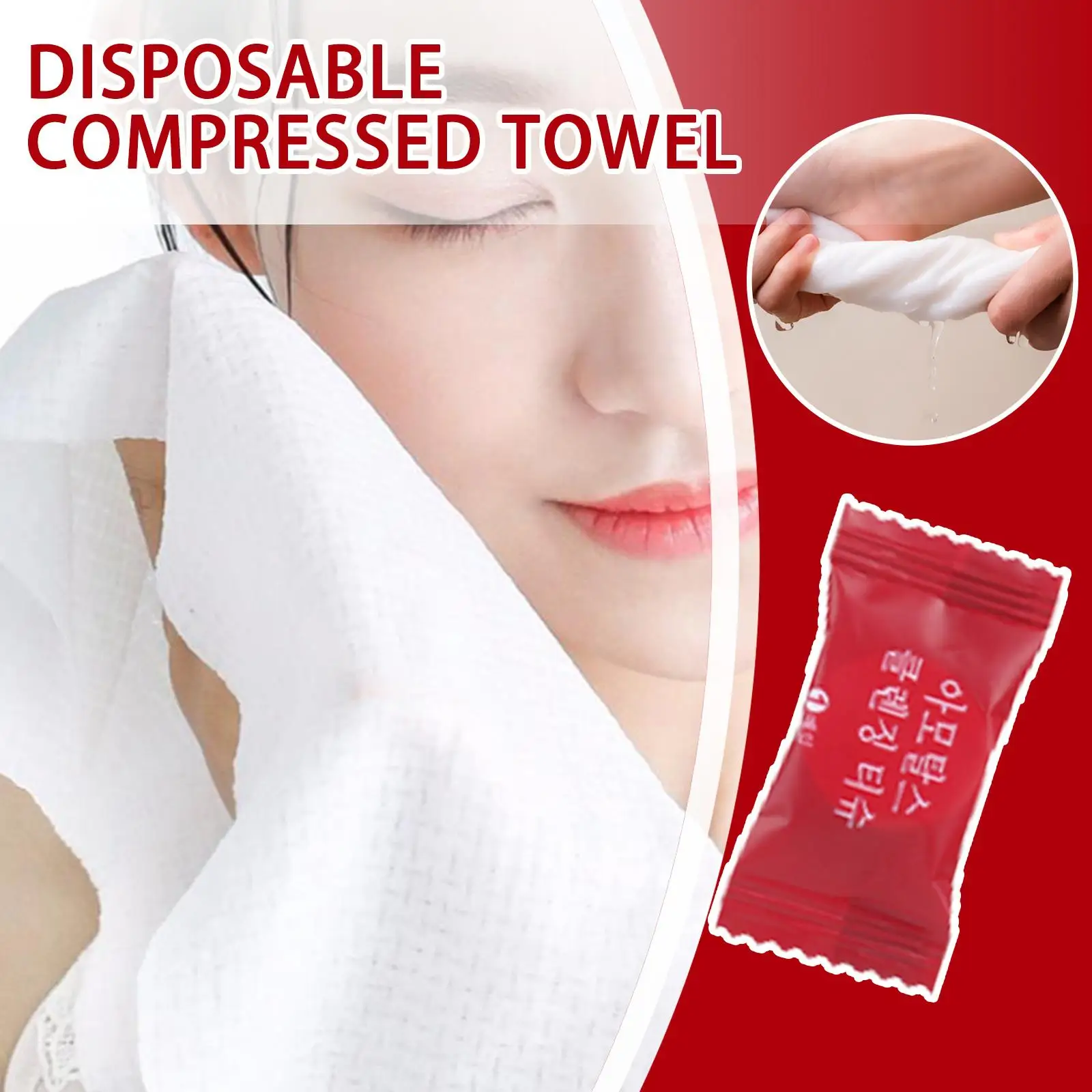 Disposable Towel Compressed Portable Travel Non-woven Water Wet Outdoor Moistened Tissues Wipe Face Towel W8F5