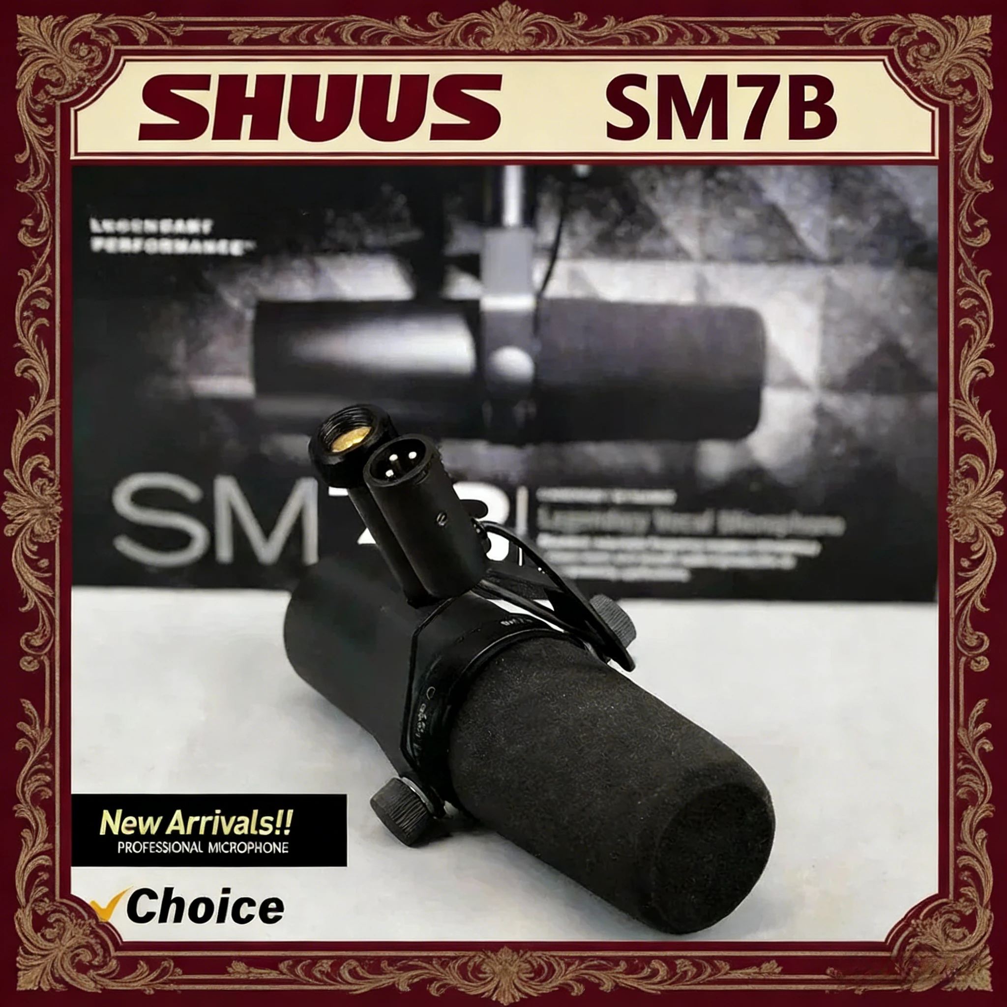 

Высококачественный динамический вокальный микрофон SM7B с выбираемой частотной характеристикой, встроенным предусилителем, для подкастинга, записи и вещания.