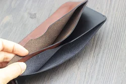 for iPhone 17 Pro Max 16 Pro Max 6.9 inch Horizontal Real Leather Pull Sleeve Pouch Phone bag Case  Cowhide Bags Purse