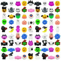 Halloween Toy 12/36PCS for Kids Girls Boys Ghost Cats Pumpkin Mochi Squishy Toys Stress Reliever Anxiety Squishies Party Favors