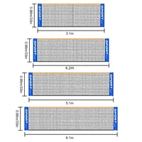 Red de práctica de tenis estándar portátil para adultos y niños, pelota de tenis para interiores y exteriores, accesorios deportivos, red de bádminton, 3,1 m/4,1 m/5,1 m/6,1 m