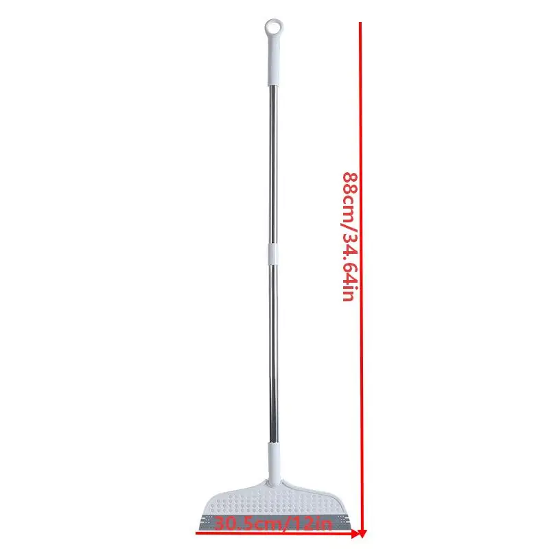 1PC Silicone Floor Scraper Broom - Non-Stick Hair & Dust Wiper for Bathroom, Home Cleaning Tool with Water Stain Remover