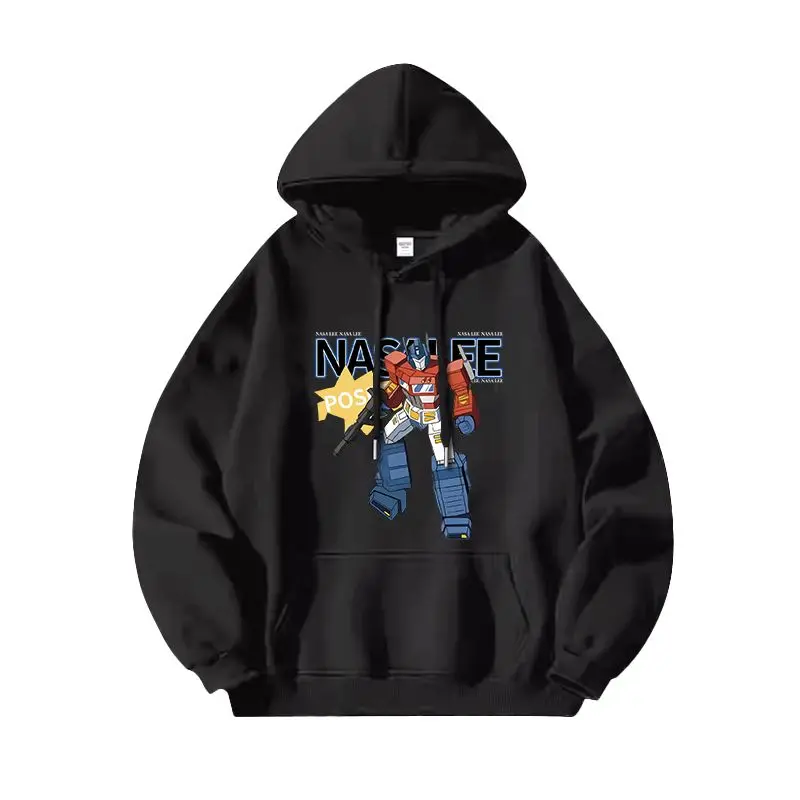 Sweat à capuche Transformers, homme avec chapeaux, Bumblebee d'automne et d'hiver, Optimus Prime, Decepticons et autres vêtements pour enfants