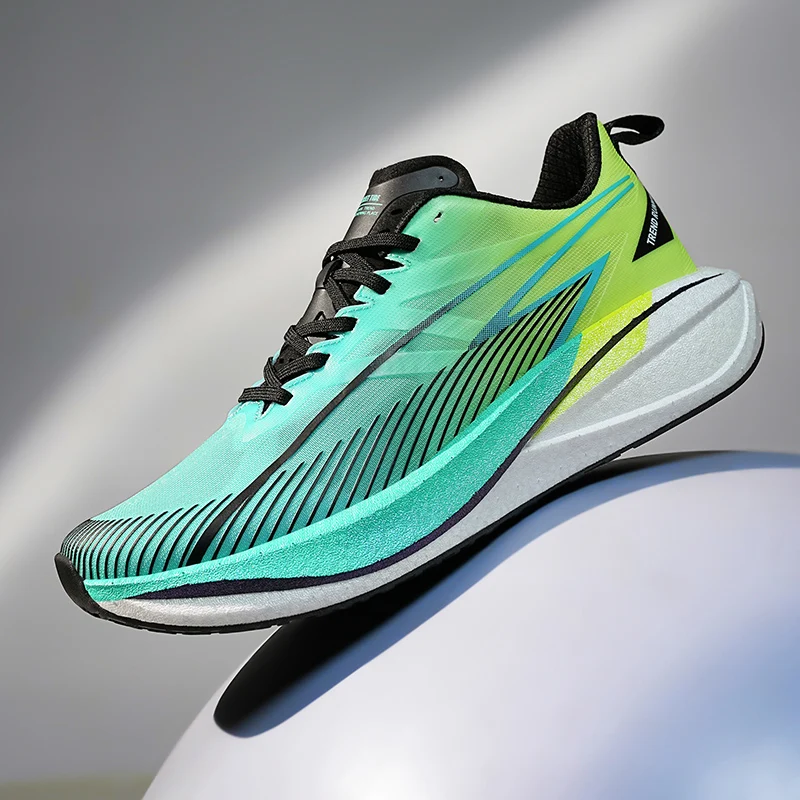

Air Cushion Marathon Carbon Plate Men Sports Running Shoes Breathable Lightweight Women's Comfortable Athletic Nonskid Sneakers