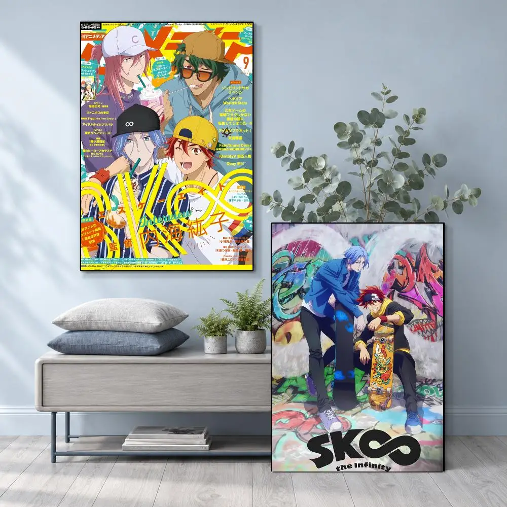Cool Bold Dynamic Skateboarding Sports Anime S-SK Infinity Poster Frameless PP Self Adhesive Aesthetic Room Gift Decor
