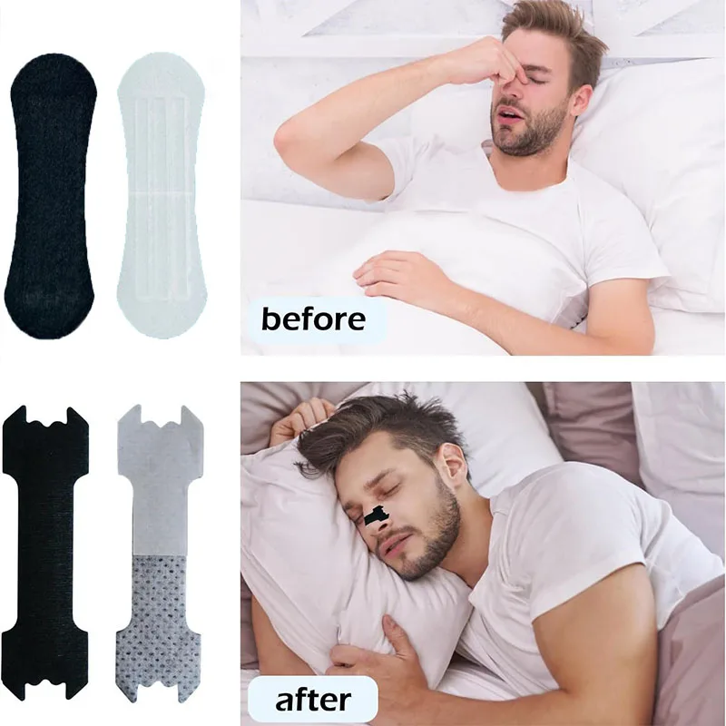 

30/60/90PCS Black Nose Strips Extra Strength Nasal Strips for Adults and Children Better Sleep Non-Invasive Anti Snoring Strips