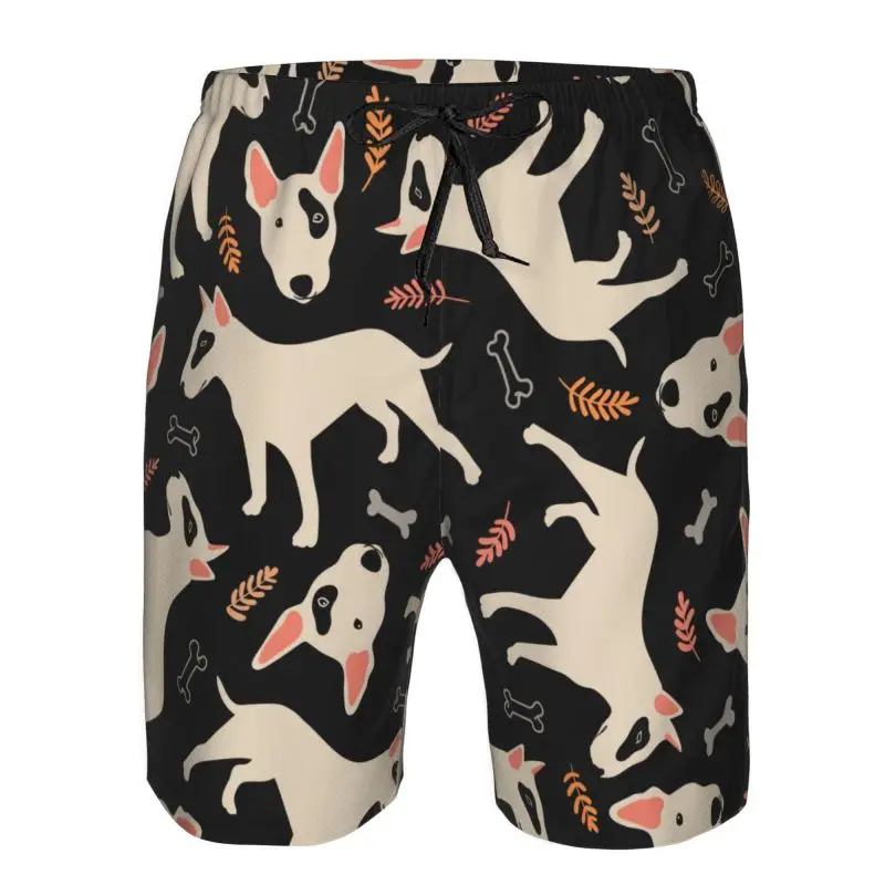 รูปแบบสุนัขการ์ตูนน่ารักกางเกงขาสั้นมุมแบนเย็น, กางเกงขาสั้นยืดถนนกลางแจ้งสปอร์ต, กางเกงขาสั้นชายหาด, กางเกงขาสั้นสตรีท
