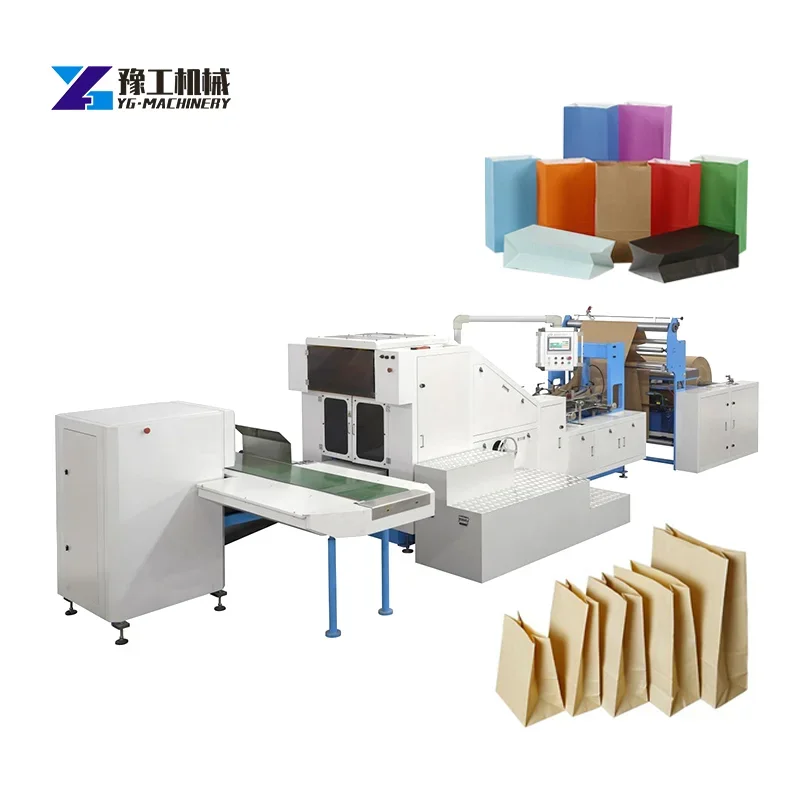 YGYG China Supplier Customized Design Kraft Sack Empty Packaging Paper Bag Making Machine Price In Pakistan