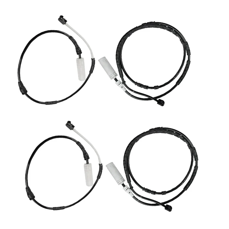 4X Front & Rear Brake Line Brake Pad Wear Sensor Kit For BMW X1 E84 Brake Induction Wire 34356792562 34356792565