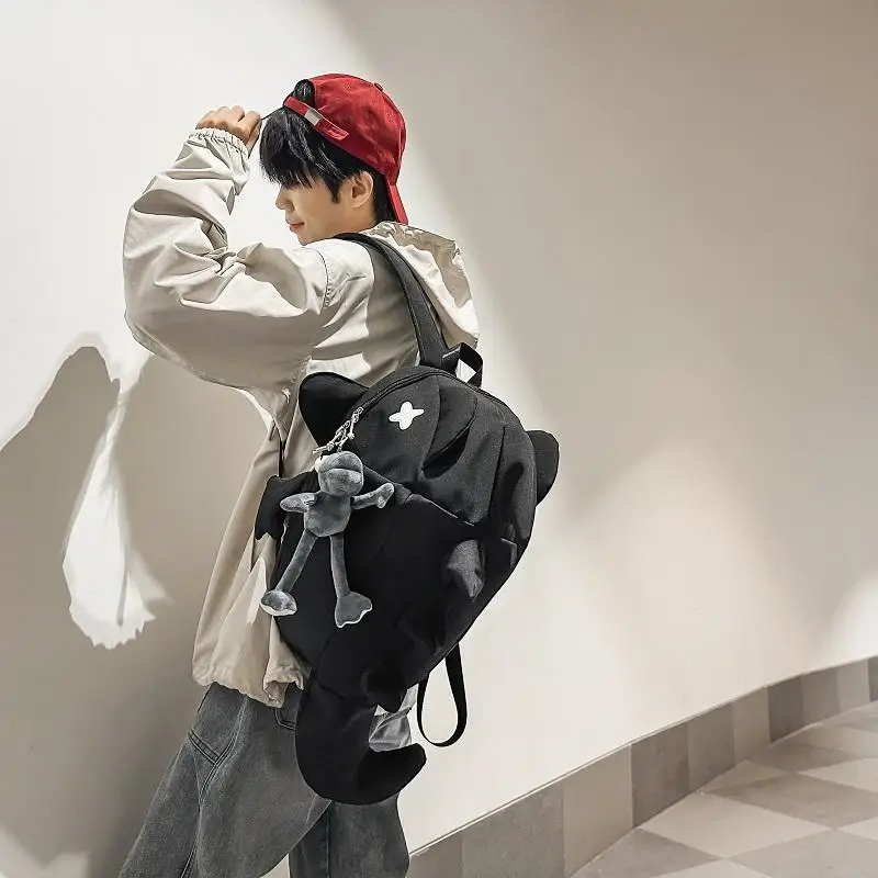 حقيبة ظهر Shark للرجال والنساء، علامة تجارية عصرية، تصميم متخصص، شخصية، قبيحة، لطيفة، حقيبة ظهر إبداعية