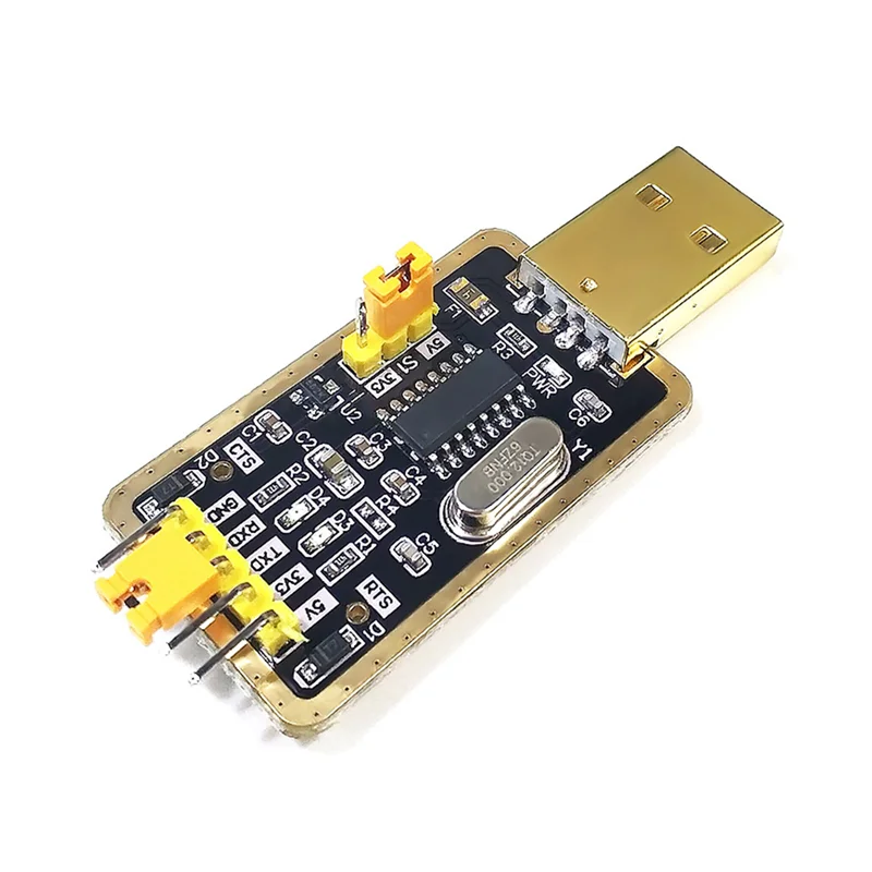 1Pcs CH340G RS232 USB to TTL Converter Module UART Serial Port STC Dowanloader Programmer Brush Upgrade Small Plate