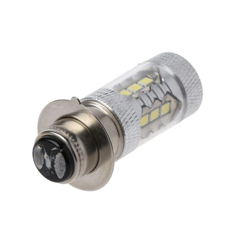 Motorcycle Headlight Bulb PX15D H6 80W 6500K 16 LED Bulb for Bicycle