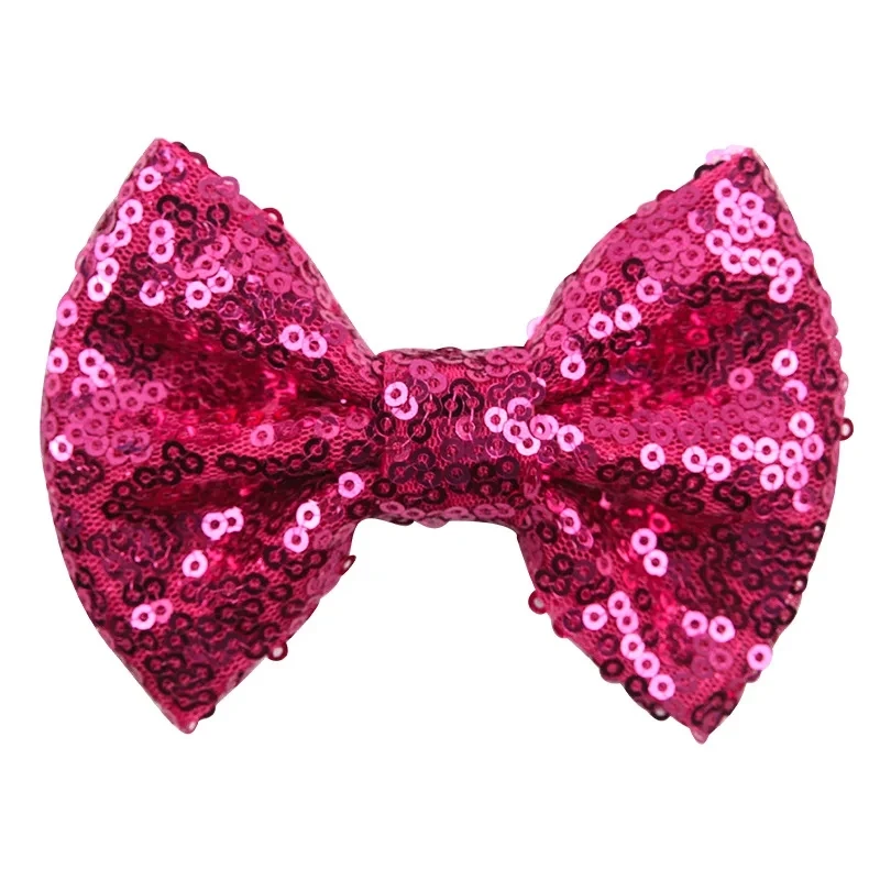 5-calowe brokatowe cekinowe kokardki, eleganckie spinki do włosów z klipsami/bez klipsów dla kobiet, akcesoria do włosów DIY.
