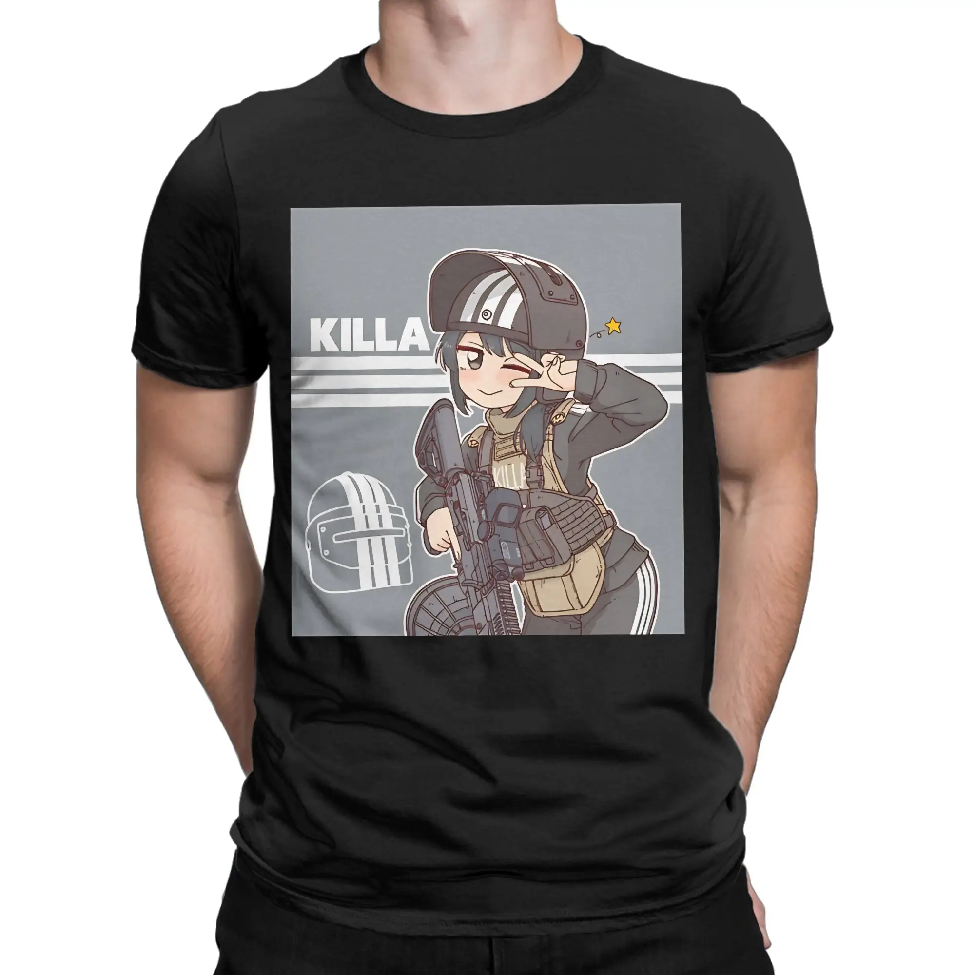 Killa Anime In game Novelty 100% Cotton T-Shirt Escape From Tarkov Tees Tops For Men
