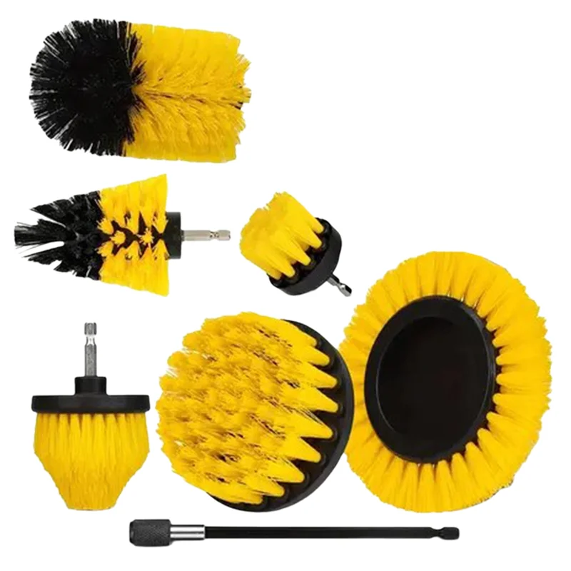 

Electric Drill-Brush Kit For Carpet Bathroom Surface For Tile Tires Cleaning Tool-AT30
