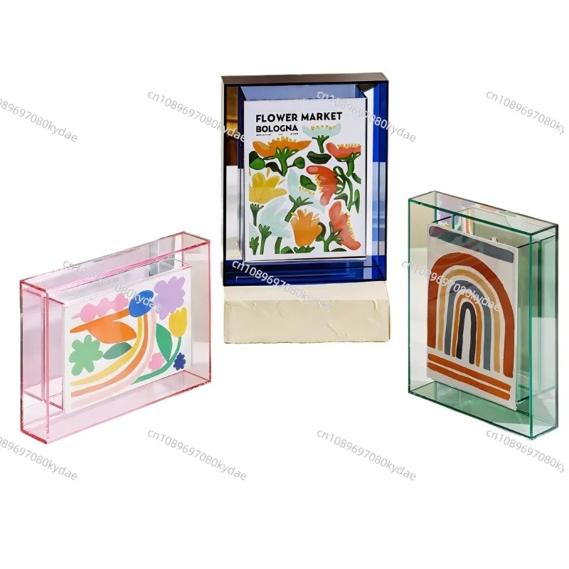 Color Acrylic Photo Frame Double-sided Transparent Photo Frame Poster Mounted Picture Frame
