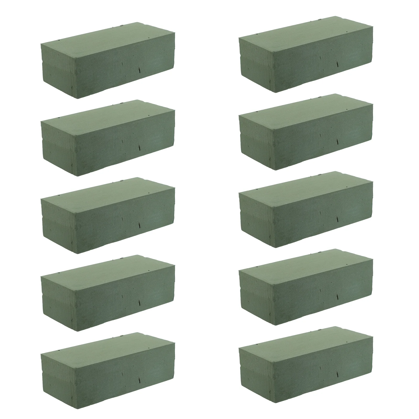 

10pcs Flower Foam Blocks 9X4 Inch Green Wet Floral Foam For Fresh Artificial Flowers Arrangement Wedding Home Decor Garden