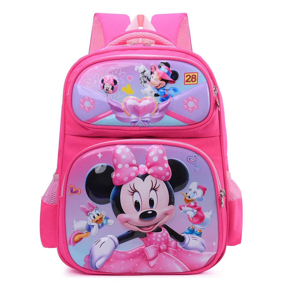 

Disney Mickey Mouse Minnie Schoolboy Schoolbag Kindergarten Schoolbag Boys and Girls Cartoon Stitch Shoulder Bag