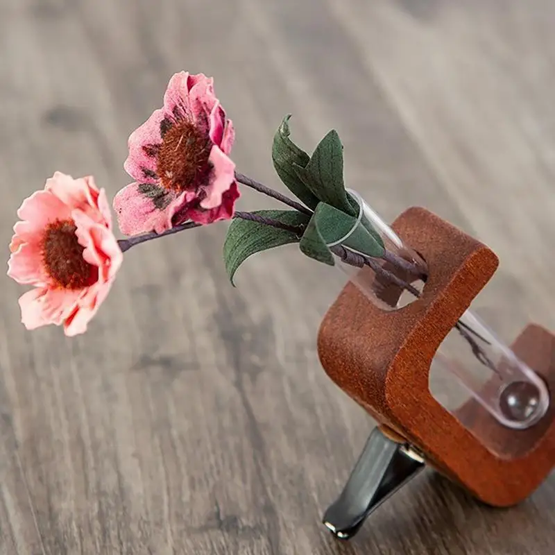 Car Flower Vase Clip Car Vent Clip Vase Unique Car Flower Vase Holder Vent Clip Decor for Dashboard Glass for Auto for Charm