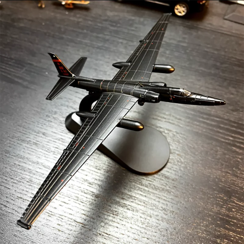 

1:144 Scale Alloy American U2 Detective Aircraft Mrs Jiaolong Replica Miniature Diecast Metal Model Ornaments Gift Toys For Boy