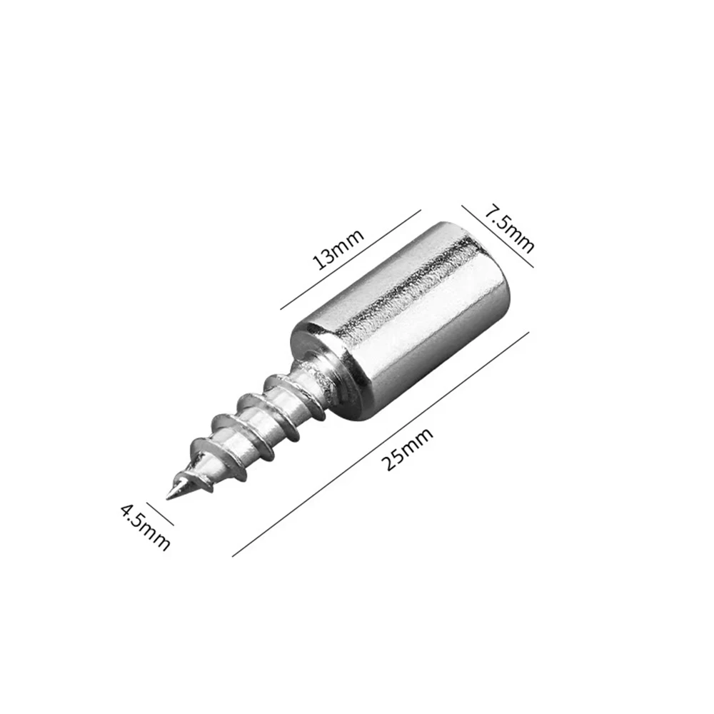 Yiqianyuan M4.5x25mm مسامير ذاتية التنصت لخزانة خزانة تخزين الرف الحاجز المسمار دعم ثابت مع الأكمام المطاطية