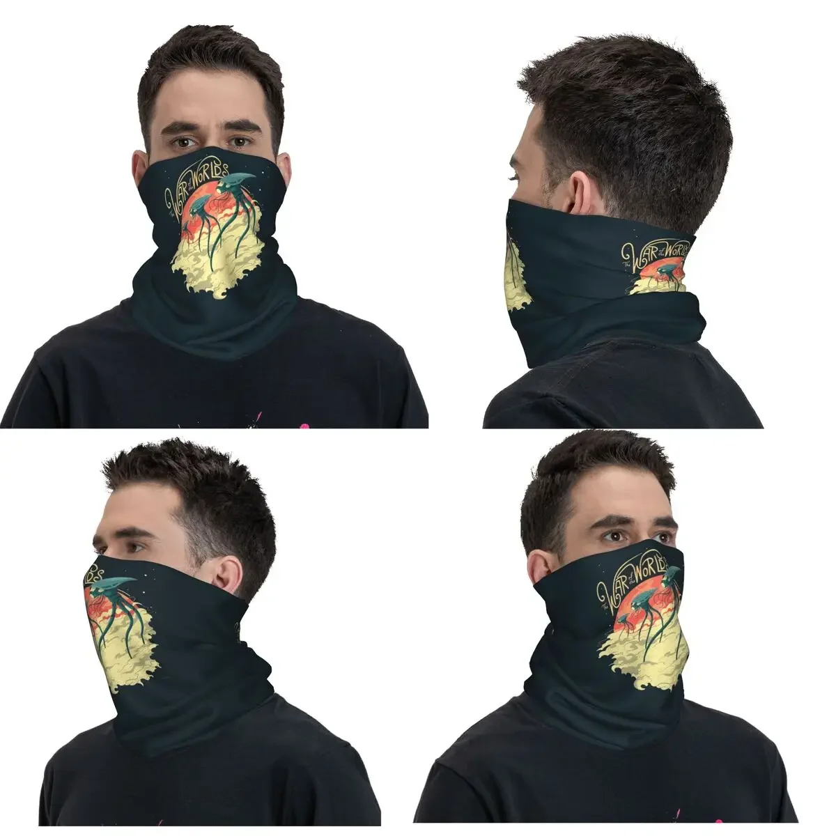 War Of The Worlds Bandana Neck Gaiter Printed Mask Scarf Multi-use Headwear Hiking Fishing For Men Women Adult Winter