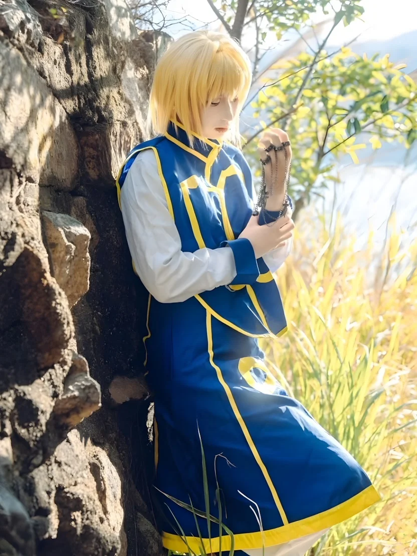 Kostium Kurapiki do cosplay na pełny czas pracy, przebranie na Halloween, peruka, chińska produkcja, materiał poliestrowy, moda damska.