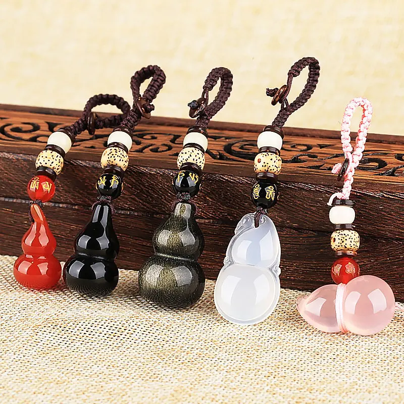 

Натуральный красный агатовый брелок-кубок для женщин, новинка 2026 года, талисман из обсидиана, брелок для мужчин, подарки на год по знаку зодиака