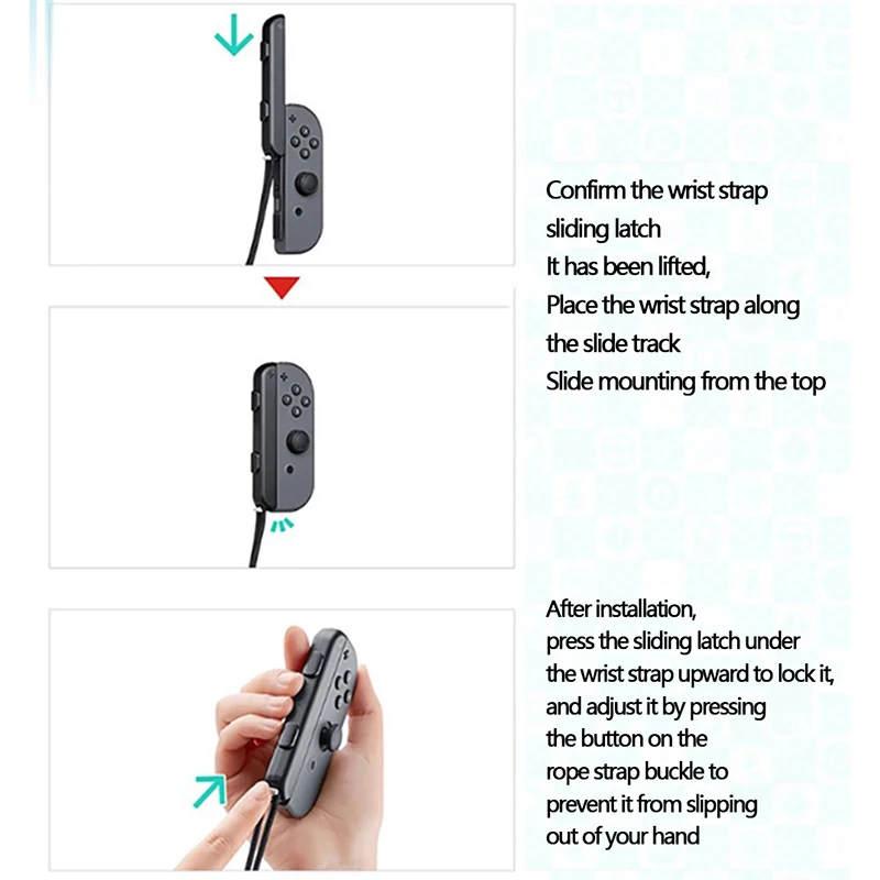 1pcs For Nintendo Switch Lite NS OLED Controller For Joy-Con Hand Rope Wrist Strap For Laptop Video Games Wrist Straps Accessory