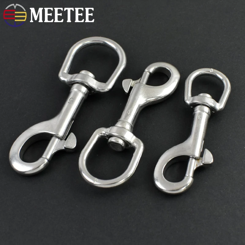 

1/2Pcs 65-100mm 304 Stainless Steel Buckle Swivel Lobster Clasp Snap Clasp for Pet Collar Keychain Hook DIY Hardware Accessories