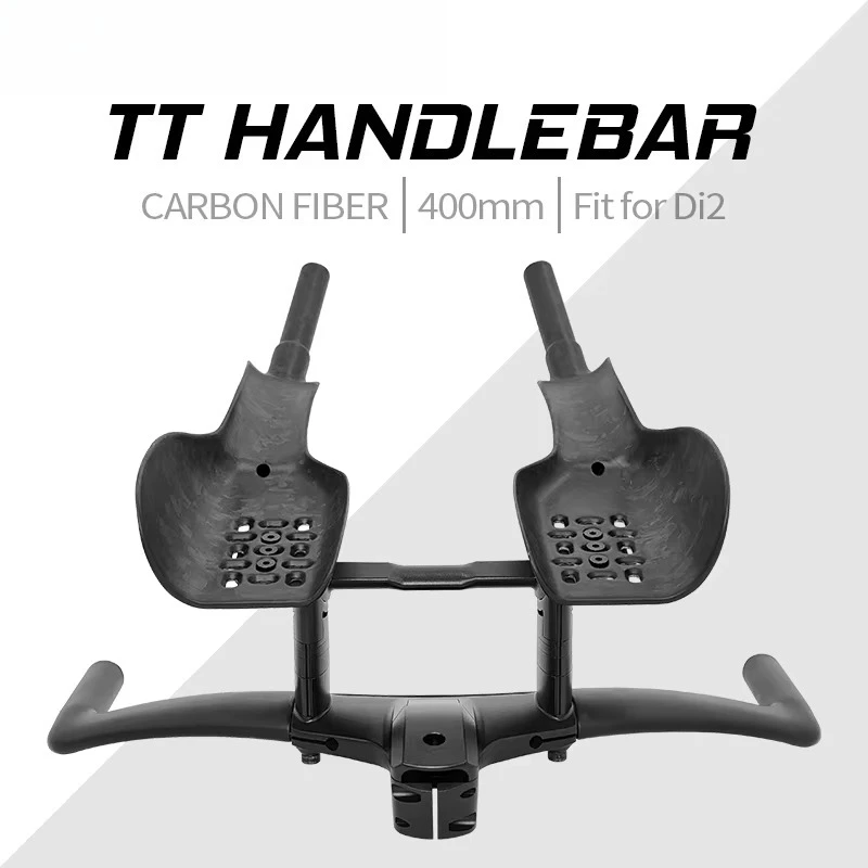 

2026 New TTHB-008 Carbon Integrated Handlebar Triathlon Time Trial Full Carbon Bike Rest TT Handlebar 15 Degree Air Rod