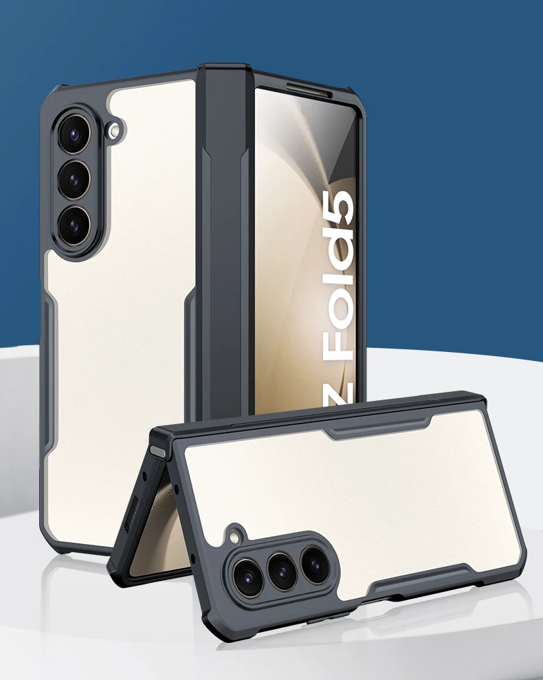 Xundd für Samsung Galaxy Z Fold 3, 4, 5, 6-fach, 7, faltbare Hülle, Airbag, Anti-Drop-Kamera, schützt Acryl- und TPU-Abdeckung – Detail 2
