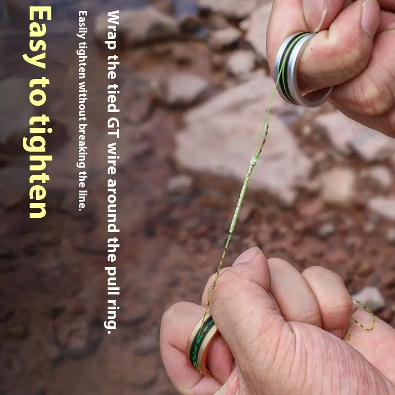 سبيكة كابل حلقة خط سريع قطع المضادة للانزلاق حماية الأيدي الصيد بكرة تشديد أدوات الصيد عقدة الزعيم