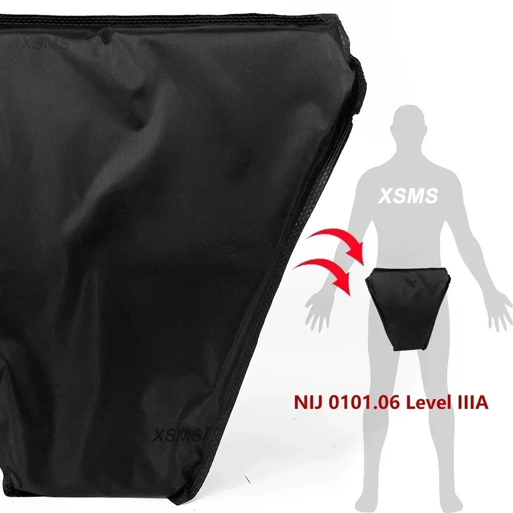 NIJ IIIA Butt/Abdomen Plate NIJ IIIA 3A Lightweight Soft Armor Panel Bulletproof Ballistic Plate For Army Combat Police 12x12