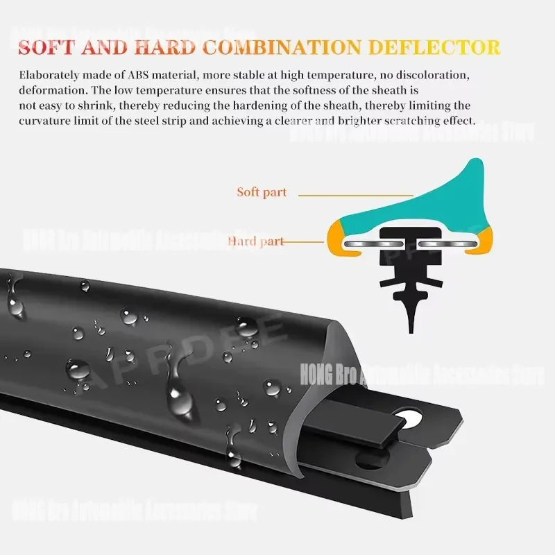 For Seat Leon KL MK4 2019-2023 Front Windshield Wiper Blades 26+16 Inch Auto Glass Window Cleaning Rubber Refill Accessories 3