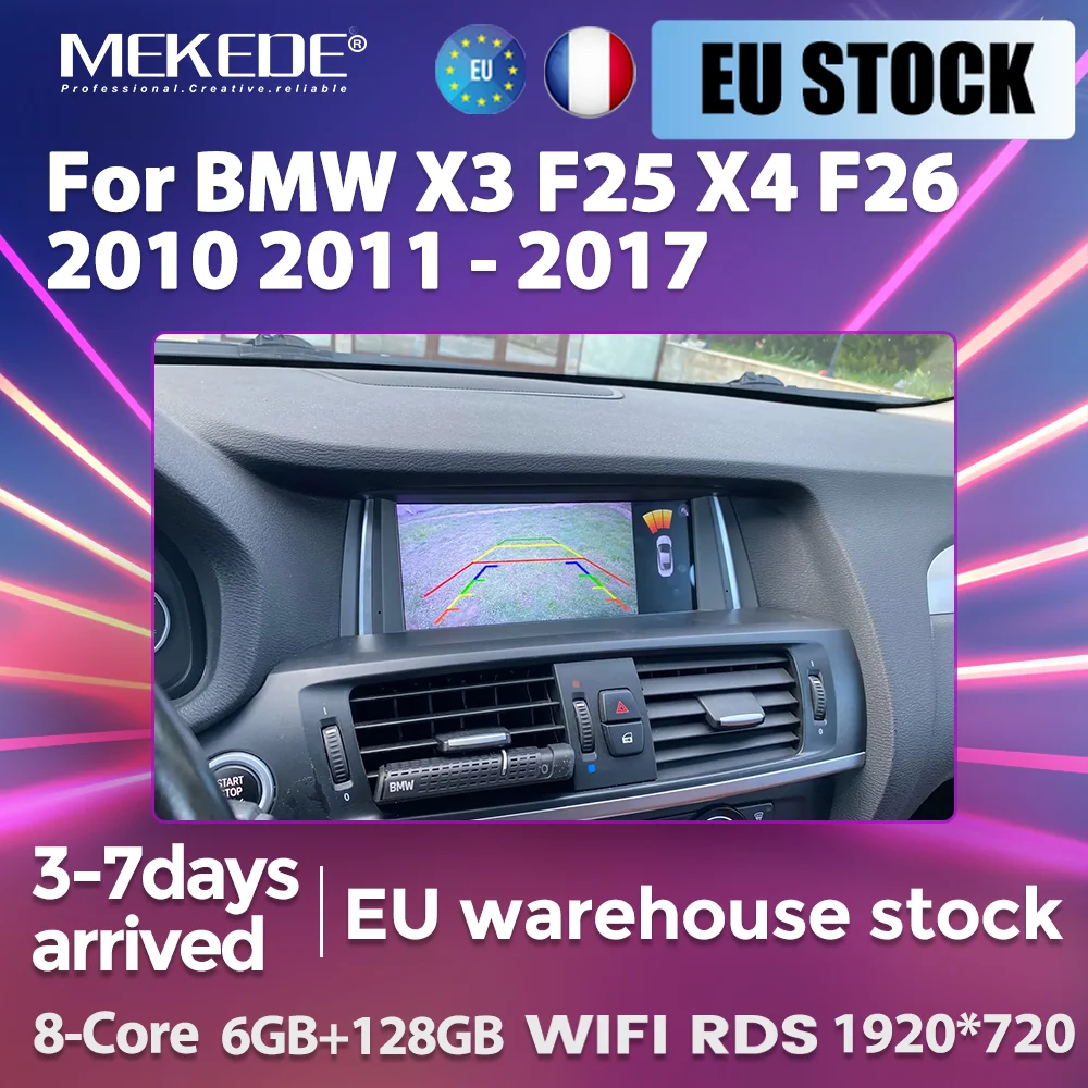 MEKEDE EU Store CarPlay Android Autoradio per BMW X3 F25 X4 F26 2010 2011 2012-2017 Multimedia 4G Autoradio Intelligente Headuint "Auto GPS Multimedia Radio, 8-core DSP senza lettore DVD, 2Din Stereo