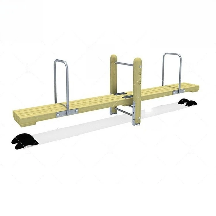 Wooden swing Solid wood swing combination Wooden small children's play equipment production