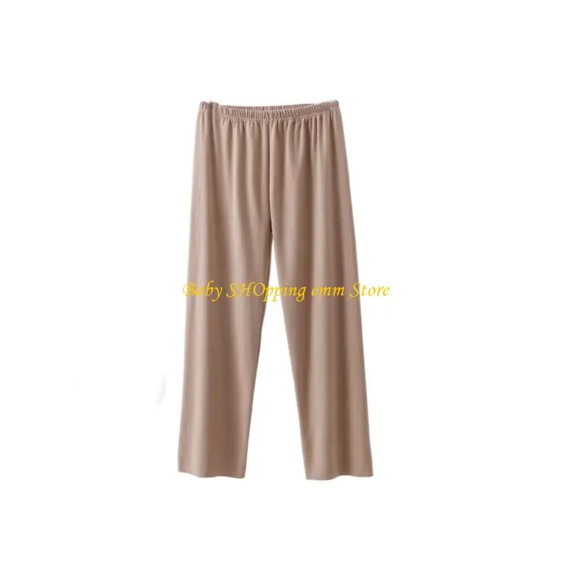 23GD سراويل مريحة للشتاء مريحة للحمل ملابس منزلية حرارية من الأكريليك قابلة للتمدد لراحة الحمل في الأماكن المغلقة