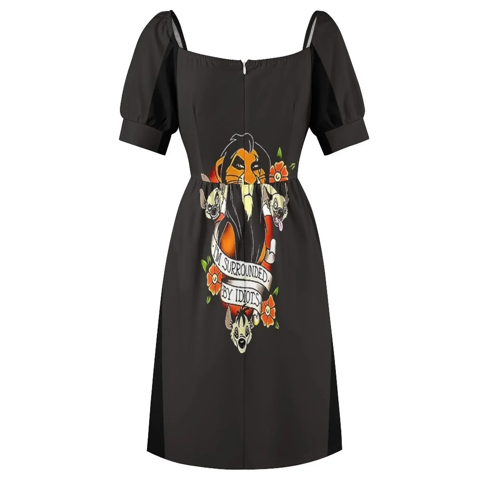 King Scar rodeado camiseta clásica vestido de manga corta vestido de fiesta de lujo para mujer vestido de fiesta de noche ropa de mujer vestido para mujer